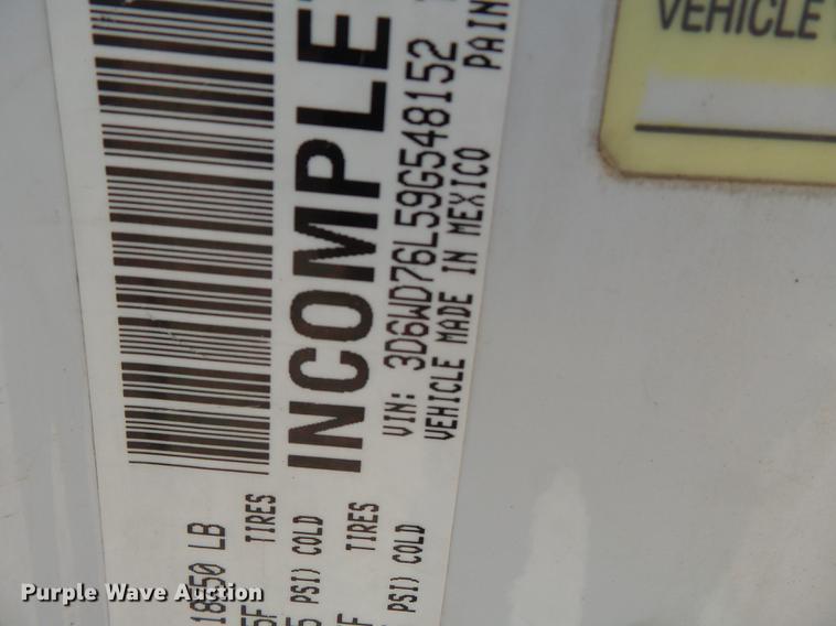 image for item DB7131 2009 Dodge Ram 5500 bucket truck