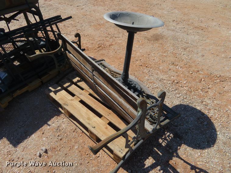 image for item DC0929 BBQ grill, ladder, bench, bird bath, and more