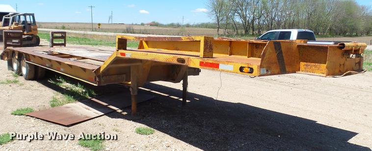 image for item DC4209 1970 Transport Trailers GPX25F lowboy equipment trailer
