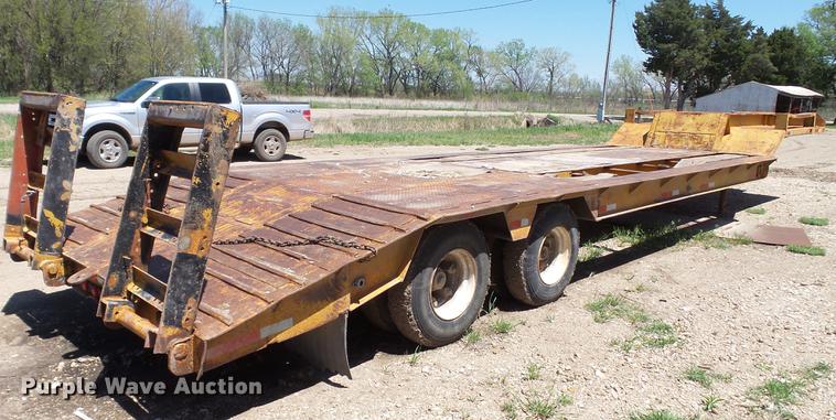 image for item DC4209 1970 Transport Trailers GPX25F lowboy equipment trailer