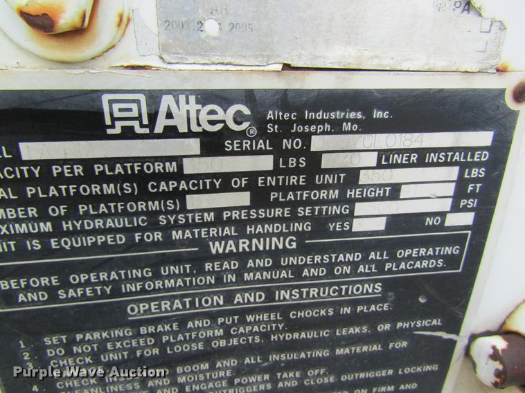 image for item DC4252 1998 Freightliner FL70 bucket truck