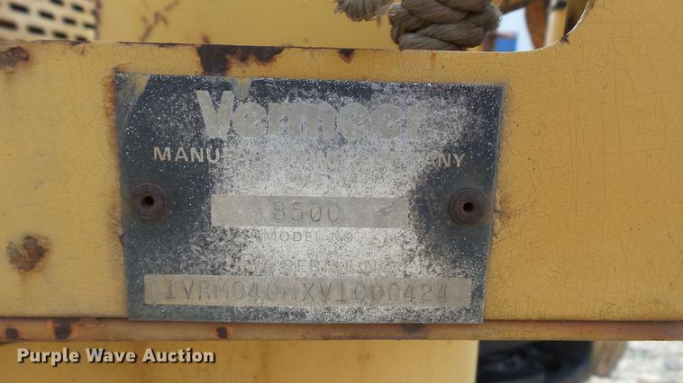 image for item DC5539 1997 Vermeer V450A trencher