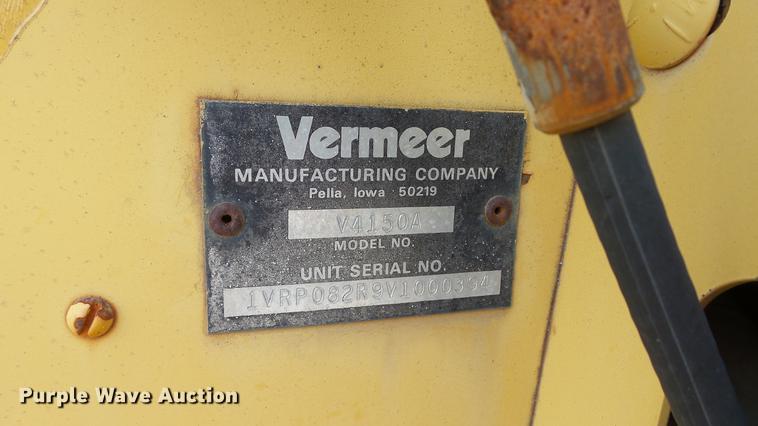 image for item DC5539 1997 Vermeer V450A trencher