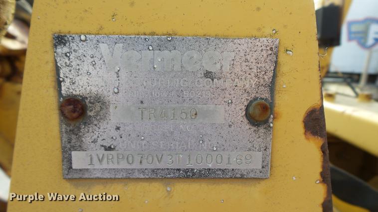 image for item DC5540 1996 Vermeer V4150A trencher