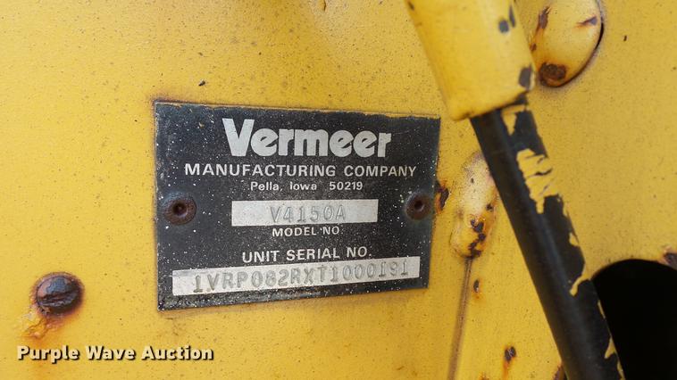 image for item DC5540 1996 Vermeer V4150A trencher