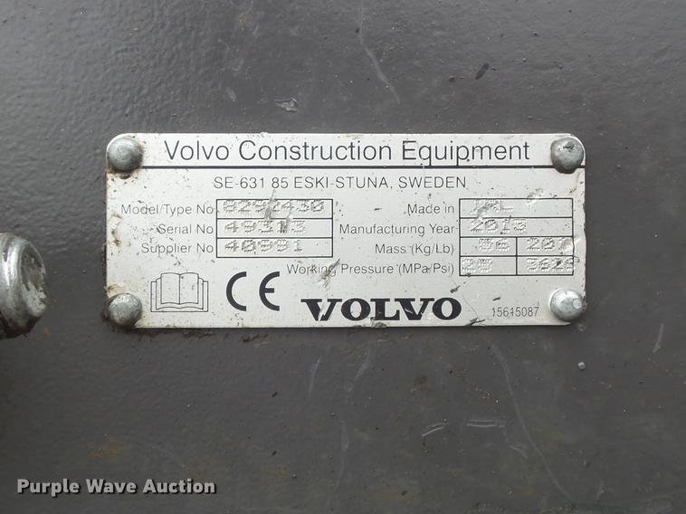 image for item DC7337 2013 Volvo ECR58 mini excavator