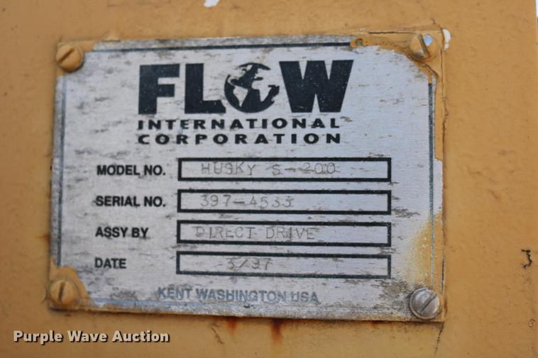 image for item DC7583 1997 Flow International Hydro Blaster Husky S-200 pressure washer