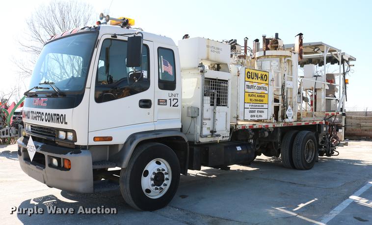 image for item DC7584 2002 GMC F7B042 paint striper truck