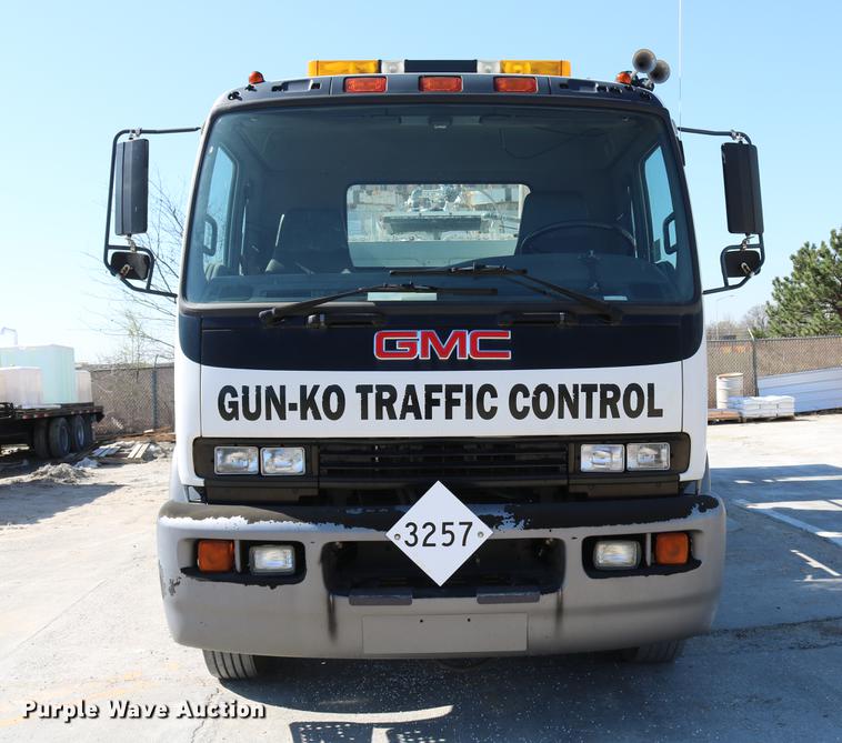 image for item DC7584 2002 GMC F7B042 paint striper truck