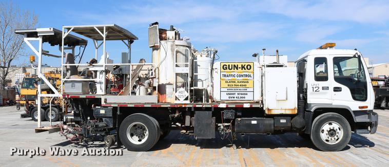 image for item DC7584 2002 GMC F7B042 paint striper truck