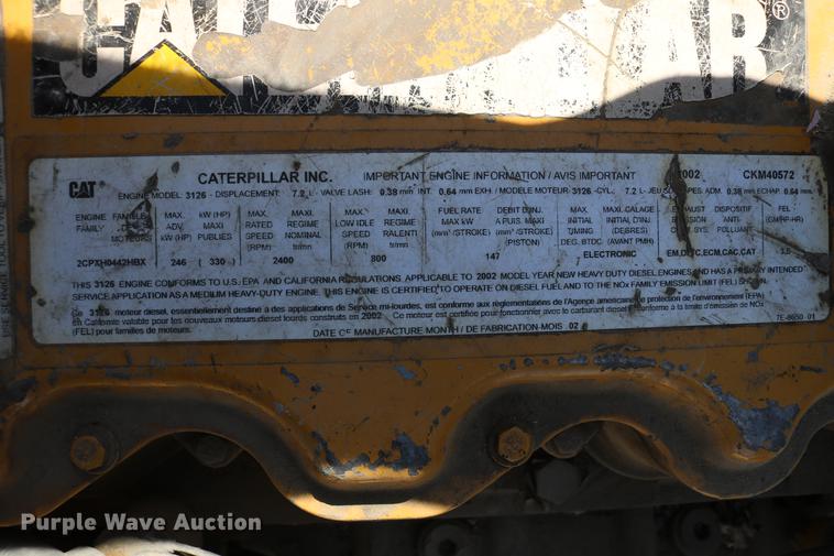 image for item DC7584 2002 GMC F7B042 paint striper truck