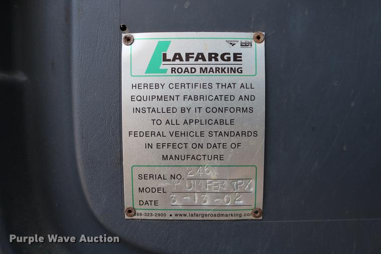 image for item DC7584 2002 GMC F7B042 paint striper truck