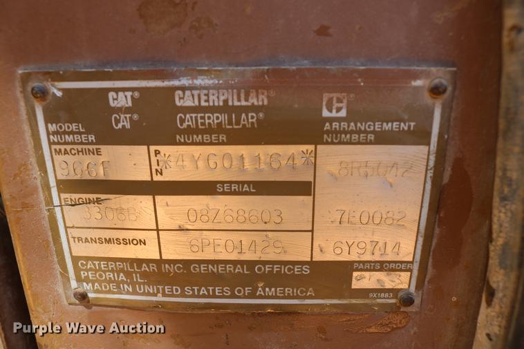 image for item DC7594 1992 Caterpillar 966F wheel loader