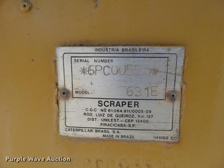 image for item DD1209 1989 Caterpillar 631E water wagon