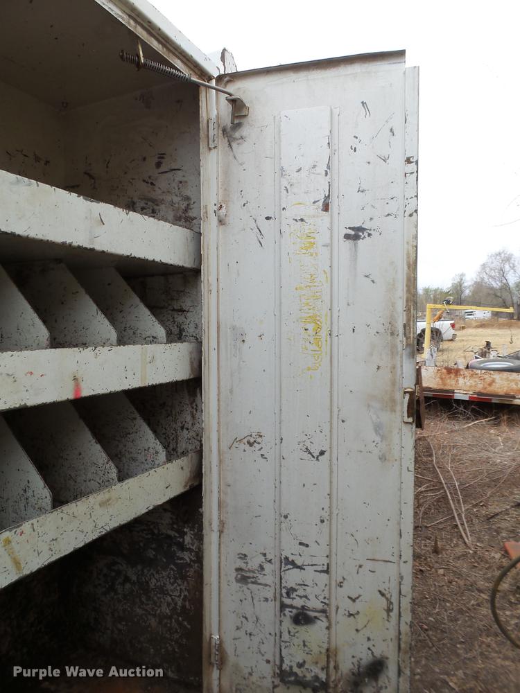 image for item DD1217 1996 International 4900 Crew Cab railroad service truck with crane