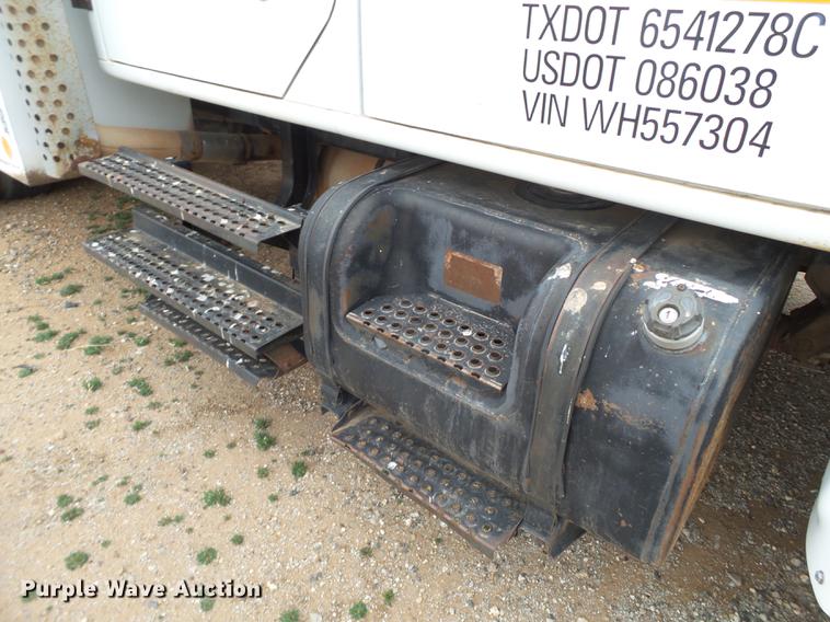 image for item DD1223 1998 International 4900 Crew Cab railroad service truck with crane