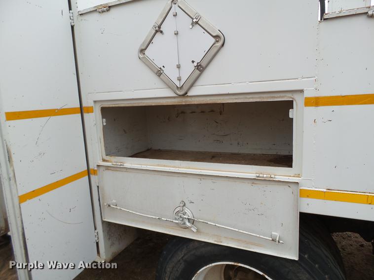 image for item DD1223 1998 International 4900 Crew Cab railroad service truck with crane