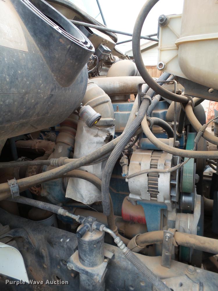 image for item DD1223 1998 International 4900 Crew Cab railroad service truck with crane