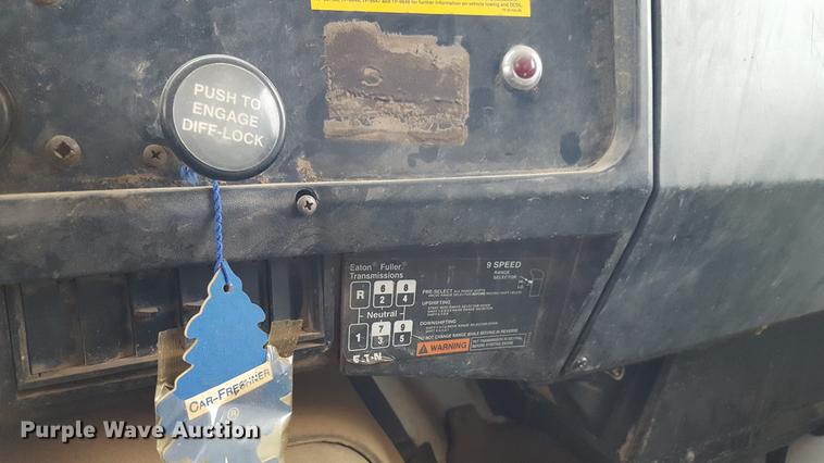 image for item DD1223 1998 International 4900 Crew Cab railroad service truck with crane