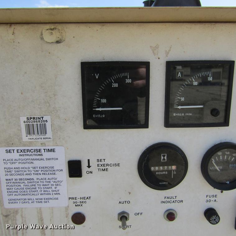 image for item DD2712 1998 Generac 00752-6 generator