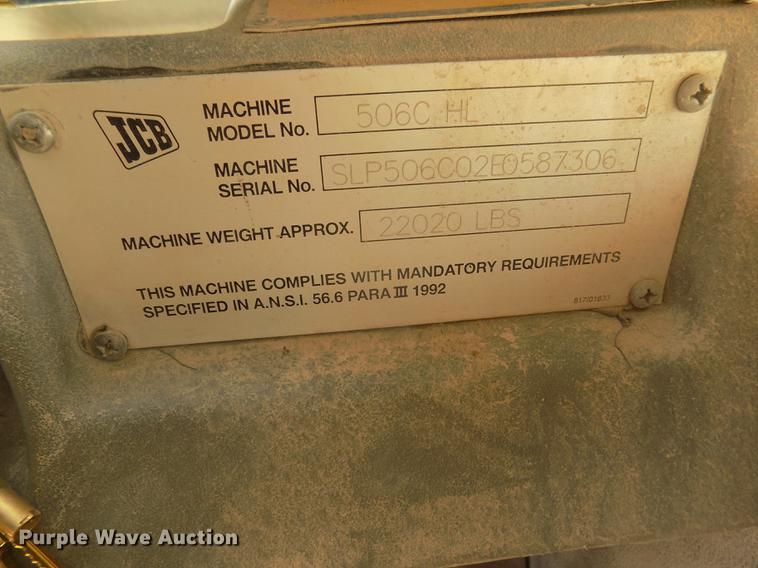 image for item DD2776 2002 JCB 506C HL telehandler