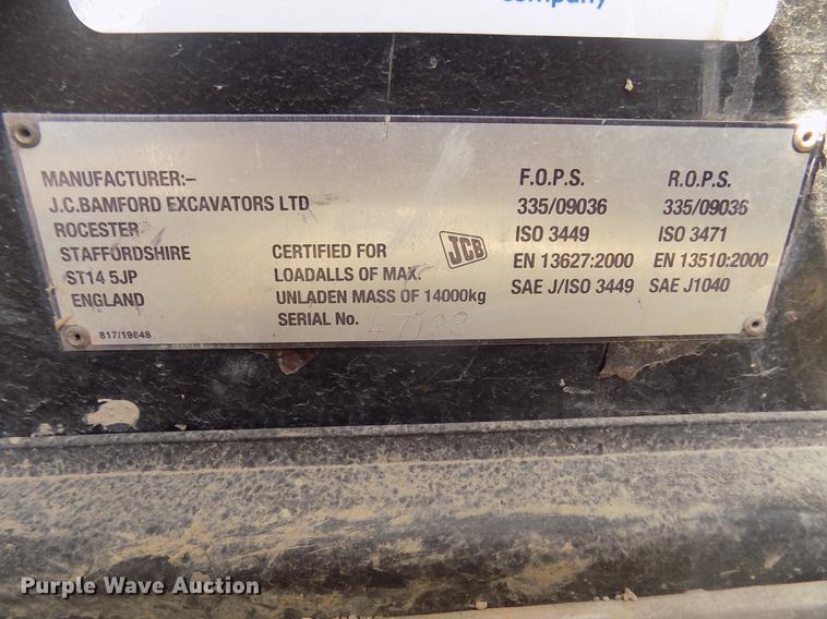 image for item DD2777 2008 JCB 550-170 telehandler