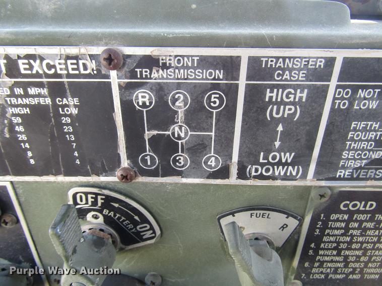 image for item DD7439 1972 Am General M817 dump truck