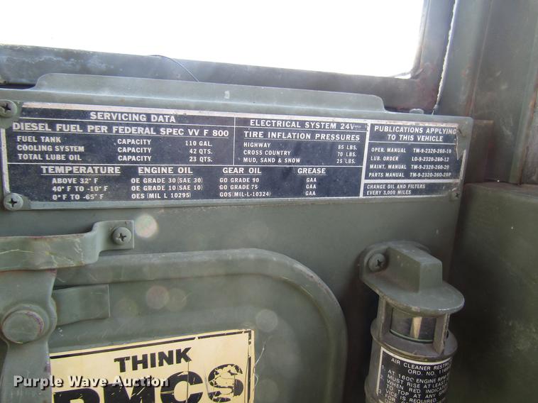 image for item DD7439 1972 Am General M817 dump truck