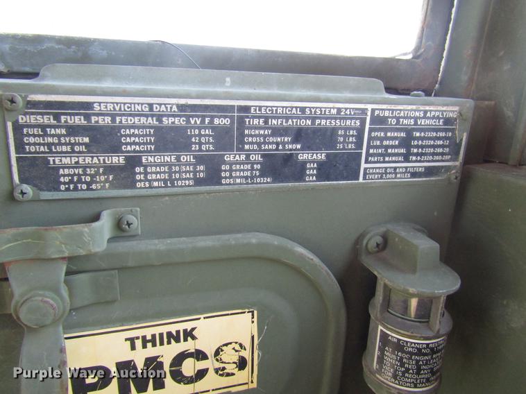 image for item DD7439 1972 Am General M817 dump truck