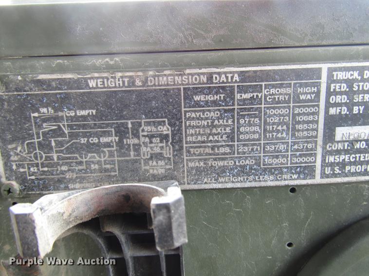 image for item DD7441 Am General M817 dump truck