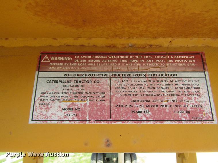 image for item DD7442 Caterpillar 951C track loader