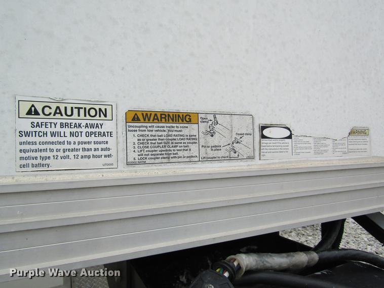 image for item DD8417 2006 Aluminum Cargo Trailers ACTLQ8538TTA4 enclosed cargo trailer