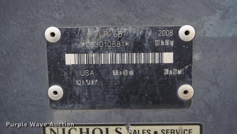 image for item DE3283 2008 Bobcat 6B skid steer landscape rake