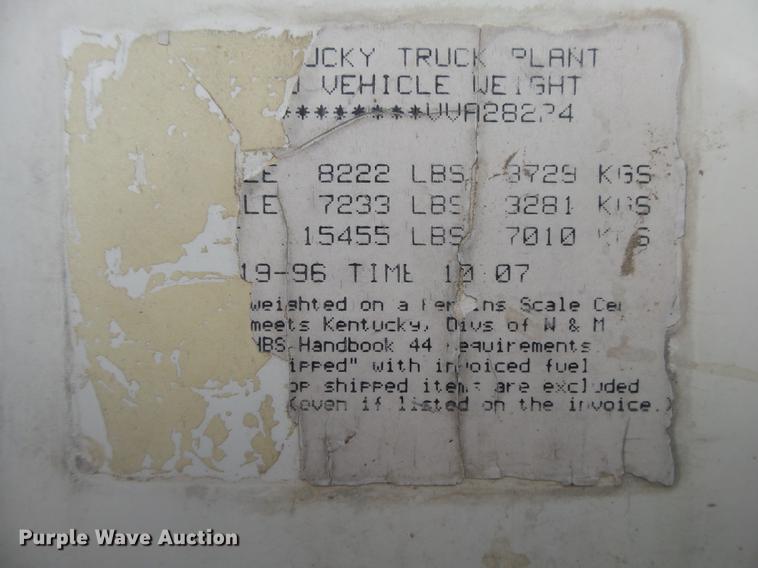 image for item DE3628 1997 Ford LT8000 ready mix truck