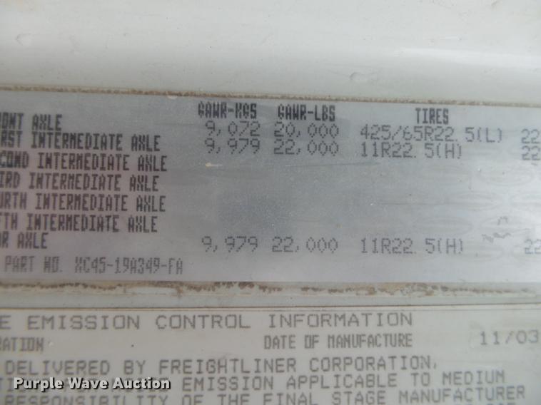 image for item DE3630 2004 Sterling L8500 ready mix truck