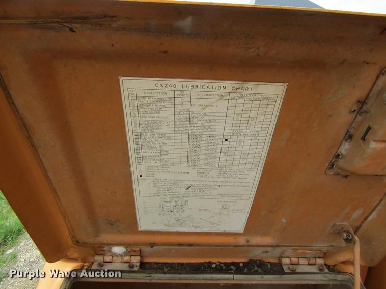image for item DF3784 2001 Case CX240 long reach excavator