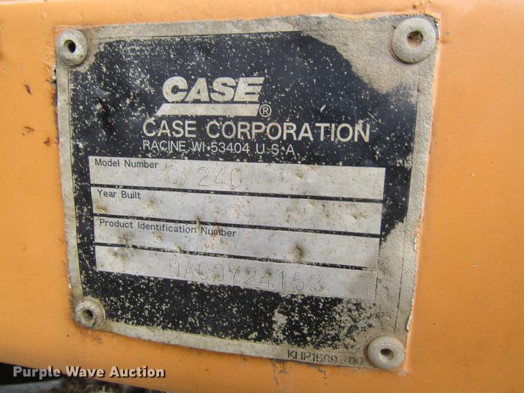 image for item DF3784 2001 Case CX240 long reach excavator
