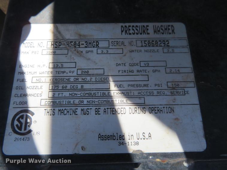 image for item DI9984 Mi-T-M pressure washer