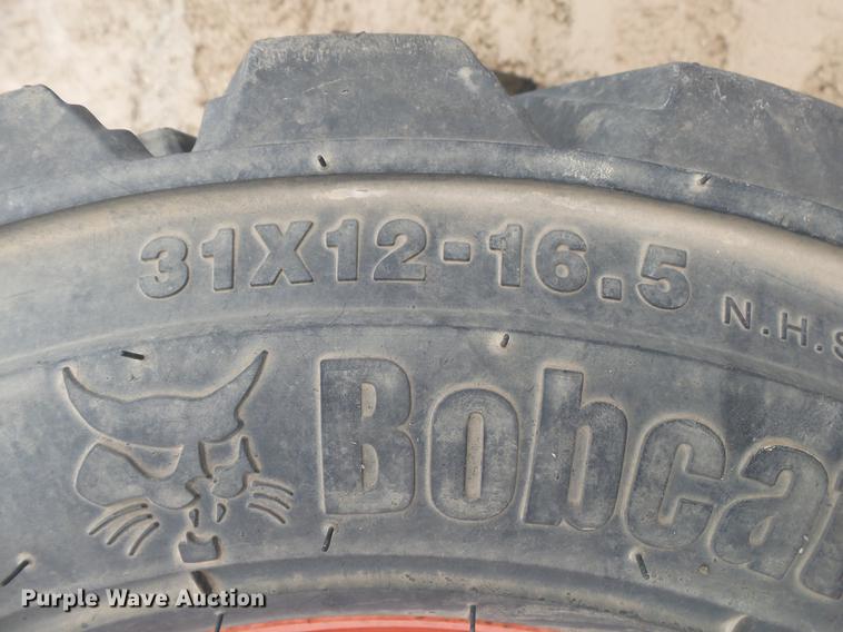 image for item DS9523 (3) Bobcat 31 x 12 x 16.5 tires and wheels