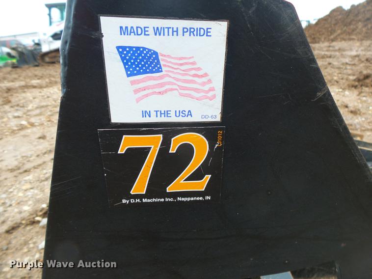 image for item DS9528 DHI 72"W skid steer rock bucket