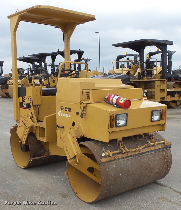 image for item DV9722 Caterpillar CB-224B double drum vibratory roller