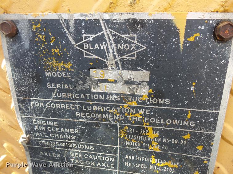 image for item DV9726 Blaw Knox RW-195 road widener