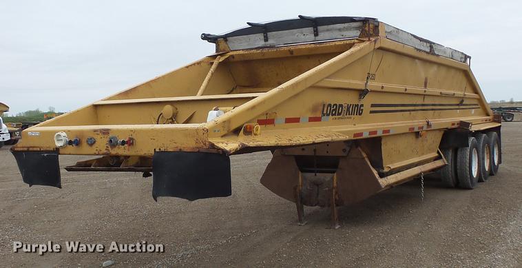 image for item DV9727 1985 Load King bottom dump trailer