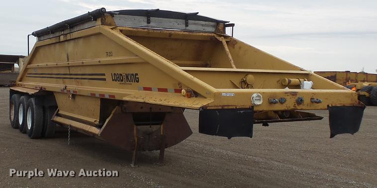 image for item DV9727 1985 Load King bottom dump trailer
