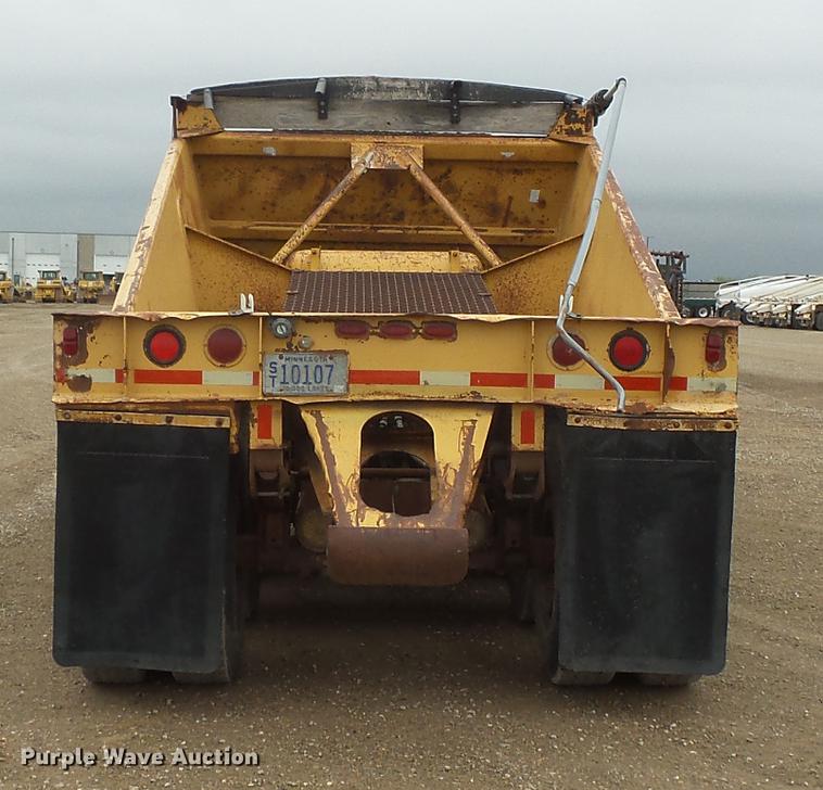 image for item DV9727 1985 Load King bottom dump trailer