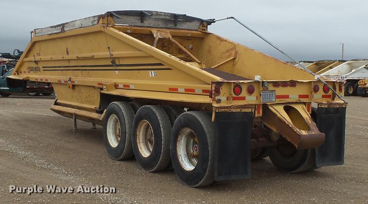 image for item DV9727 1985 Load King bottom dump trailer