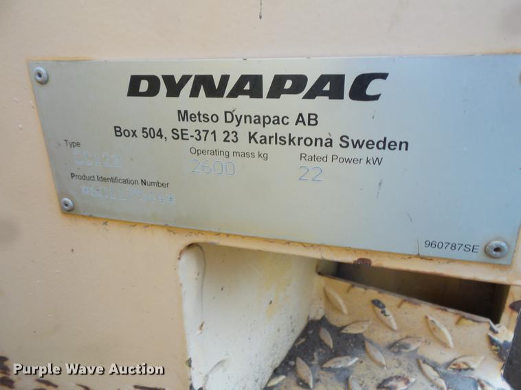 image for item DV9728 2004 Dynapac CC122 double drum vibratory roller