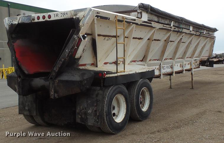 image for item DV9729 1994 Red River LB237 live bottom trailer