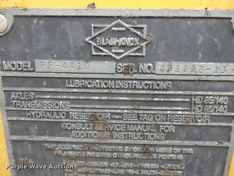 image for item DV9733 Blaw Knox PF-4410 paver