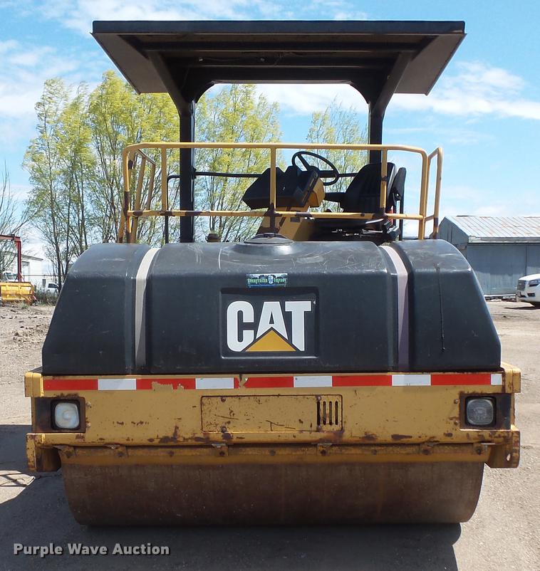 image for item DV9736 2000 Caterpillar CB-634C double drum vibratory roller
